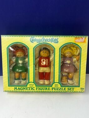 1983 Cabbage Patch Kids Magnetic Figure Puzzle Set 80’s Vintage Toy
